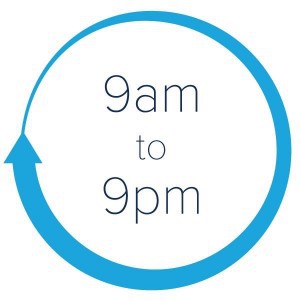 New Opening Hours Mon - Fri 9am - 9pm